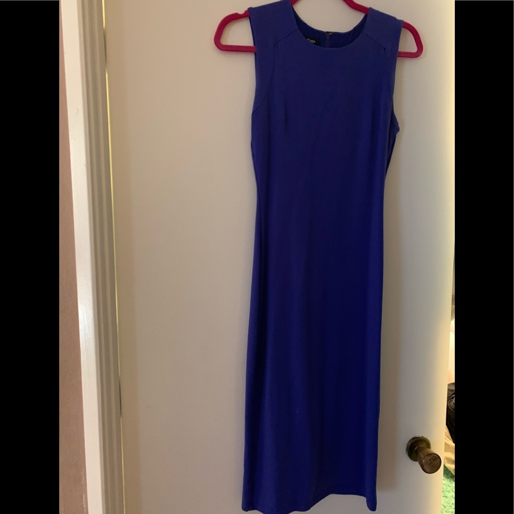 Bebe blue midi dress